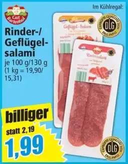 Norma Gut Bartenhof Rinder-/Geflügelsalami Angebot