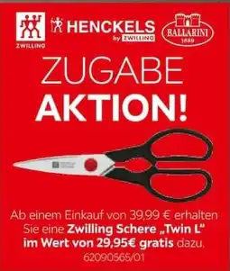 XXXLutz Zwilling Schere „Twin L“ Angebot