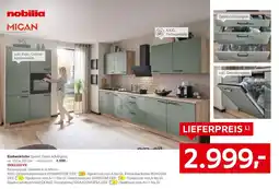XXXLutz Einbauküche Speed, Front schilfgrün, nobilia MICAN Angebot