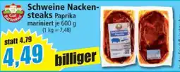 Norma Schweine Nackensteaks Paprika Angebot