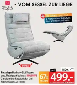 Zurbrüggen Stylife Relaxliege Marina Angebot
