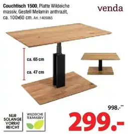 Zurbrüggen Venda Couchtisch 1500 Angebot