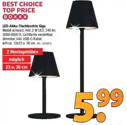 Zurbrüggen Boxxx LED-Akku-Tischleuchte Giga Angebot