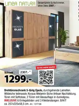Zurbrüggen LINEA NATURA Drehtürenschrank 5-türig Epulo Angebot