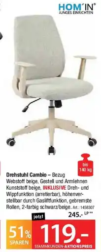 Zurbrüggen HOM'IN Drehstuhl Cambio Angebot