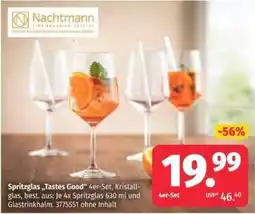 Segmüller Spritzglas „Tastes Good“ 4er-Set, Kristallglas Angebot