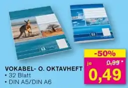 KODi VOKABEL- O. OKTAVHEFT Angebot
