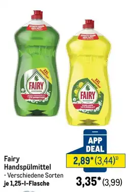 METRO Fairy Handspülmittel Angebot