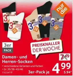 Selgros nur die Damen- und Herren-Socken Angebot