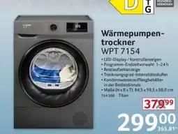 Selgros Wärmepumpentrockner WPT 7154 Angebot