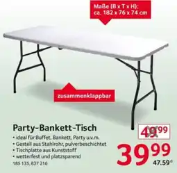 Selgros Party-Bankett-Tisch Angebot