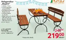 Selgros Holzgarnitur „Bayern“ Natura Angebot