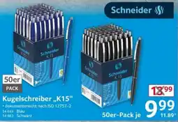 Selgros Schneider Kugelschreiber „K15“ Angebot
