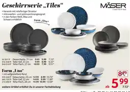 Selgros Geschirrserie „Tiles“ Angebot