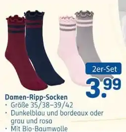Rossmann Damen-Ripp-Socken Angebot