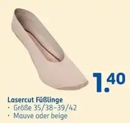 Rossmann LaserCut Füßlinge Angebot