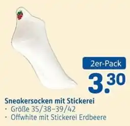 Rossmann Sneakersocken mit Stickerei Angebot