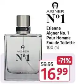 Rossmann Etienne Aigner No. 1 Pour Homme Eau de Toilette Angebot