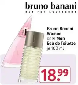 Rossmann Bruno Banani Woman oder Man Angebot