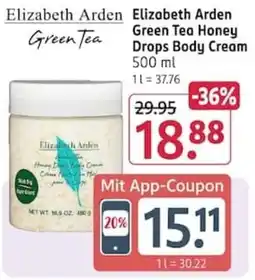 Rossmann Elizabeth Arden Green Tea Honey Drops Body Cream Angebot