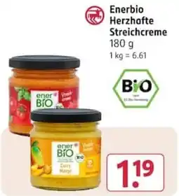 Rossmann Enerbio Herzhafter Streichcreme Angebot