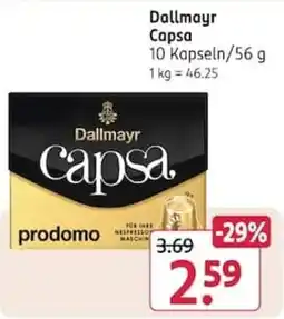 Rossmann Dallmayr Capsa Angebot