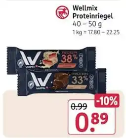 Rossmann Wellmix Proteinriegel Angebot