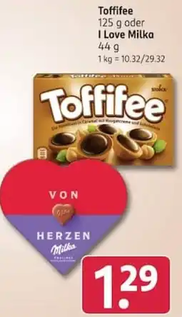 Rossmann Toffifee oder I Love Milka Angebot