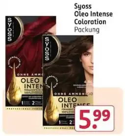 Rossmann Syoss Oleo Intense Coloration Angebot