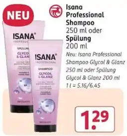 Rossmann Isana Professional Shampoo Glycol & Glanz Angebot