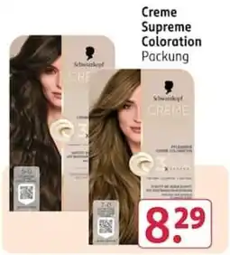 Rossmann Schwarzkopf Creme Supreme Coloration Angebot