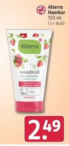 Rossmann Alterra Haarkur Angebot