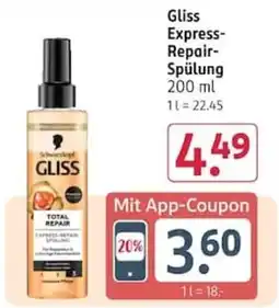 Rossmann Gliss Express-Repair-Spülung Angebot