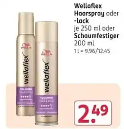 Rossmann Wella Wellaflex Haarspray oder -lack Angebot