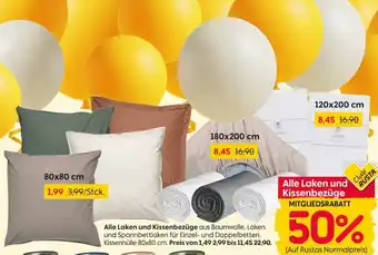 Rusta Alle Laken und Kissenbezüge Angebot
