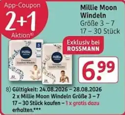 Rossmann Millie Moon Windeln Angebot