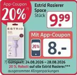 Rossmann Estrid Rasierer Angebot