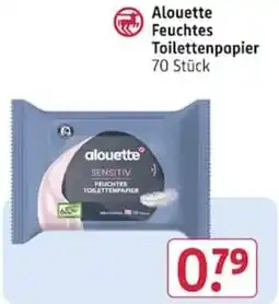 Rossmann Alouette Feuchtes Toilettenpapier Angebot