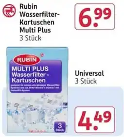 Rossmann Rubin Wasserfilter-Kartuschen Multi Plus Angebot