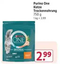 Rossmann Purina One Katze Trockennahrung Angebot