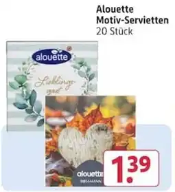 Rossmann Alouette Motiv-Servietten Angebot