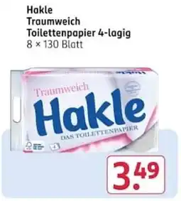 Rossmann Hakle Traumweich Toilettenpapier Angebot
