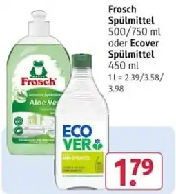 Rossmann Frosch Spülmittel Angebot