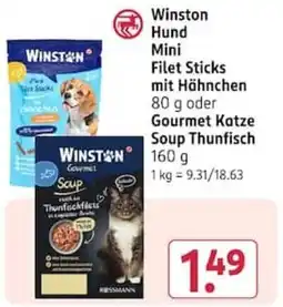 Rossmann Winston Hund Mini Filet Sticks mit Hähnchen Angebot