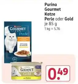 Rossmann Purina Gourmet Katze Angebot