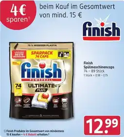 Rossmann Finish Spülmachinecaps Angebot
