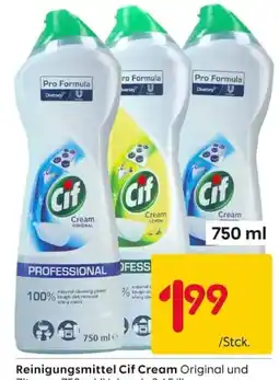 Rusta Reinigungsmittel Cif Cream Original und Zitronen Angebot