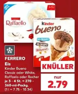 Kaufland FERRERO Eis Kinder Bueno Angebot