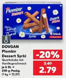 Kaufland DOVGAN Plombir Dessert Syrki Angebot