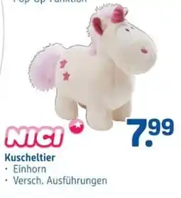 Rossmann NICI Kuscheltier Einhorn Angebot